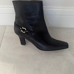 Ferragamo  ornament mid heel ankle boot
